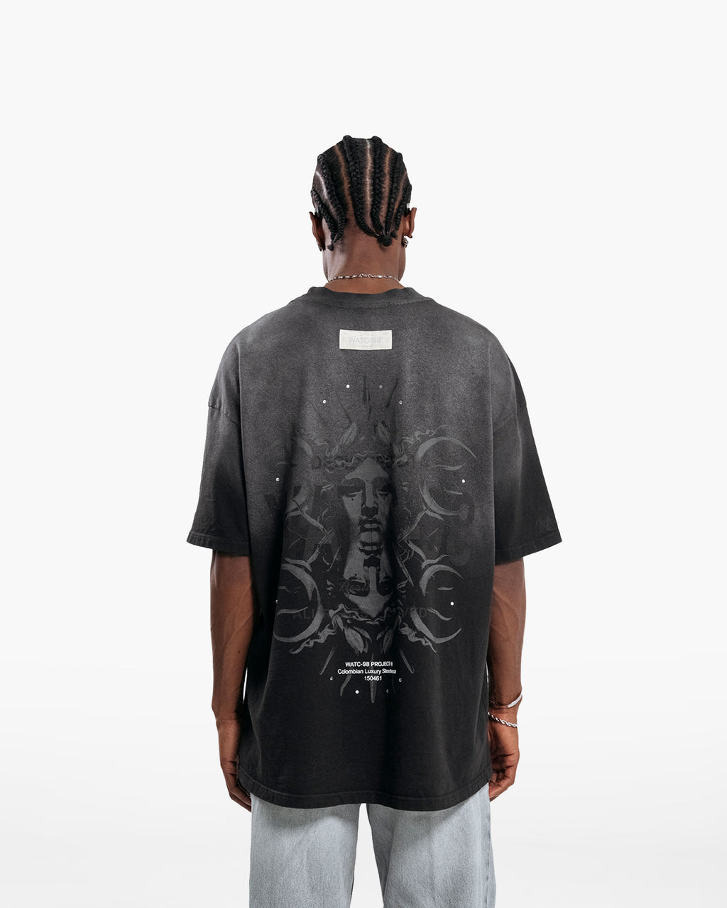RESURGENCE APOLLO T-SHIRT STAINED BLACK