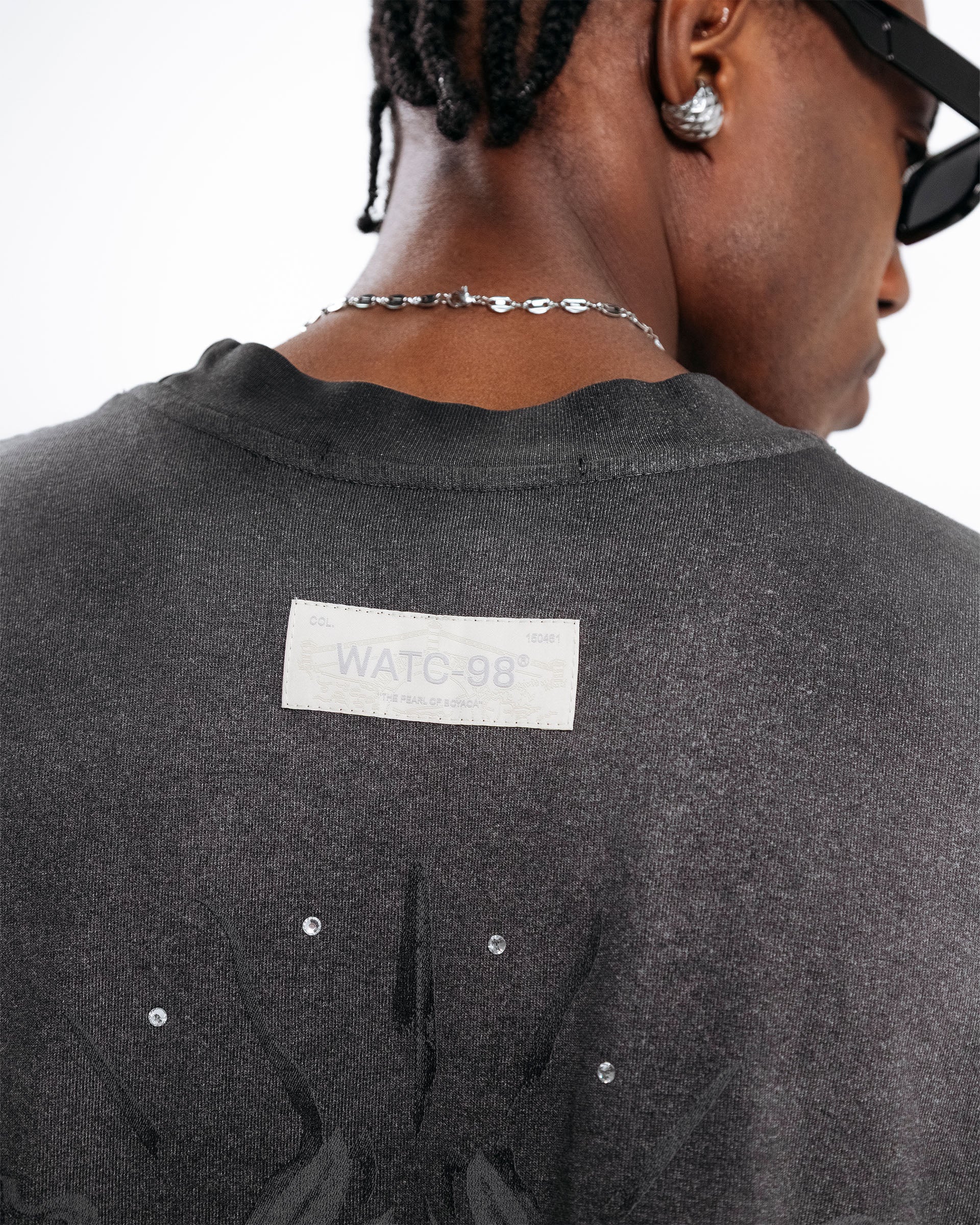 RESURGENCE APOLLO T-SHIRT STAINED BLACK