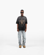 RESURGENCE APOLLO T-SHIRT STAINED BLACK
