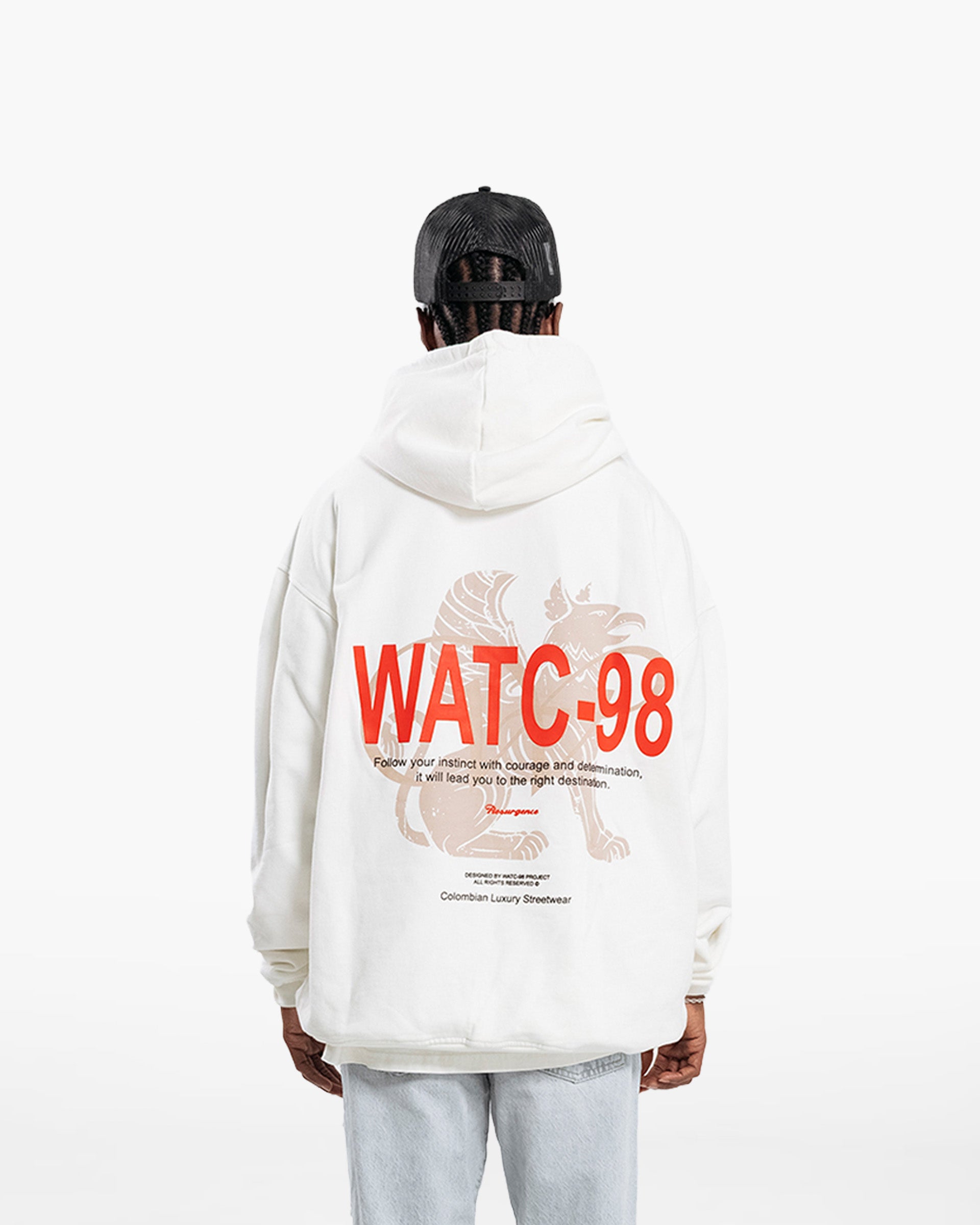 RESURGENCE GRIFFIN HOODIE CREAM
