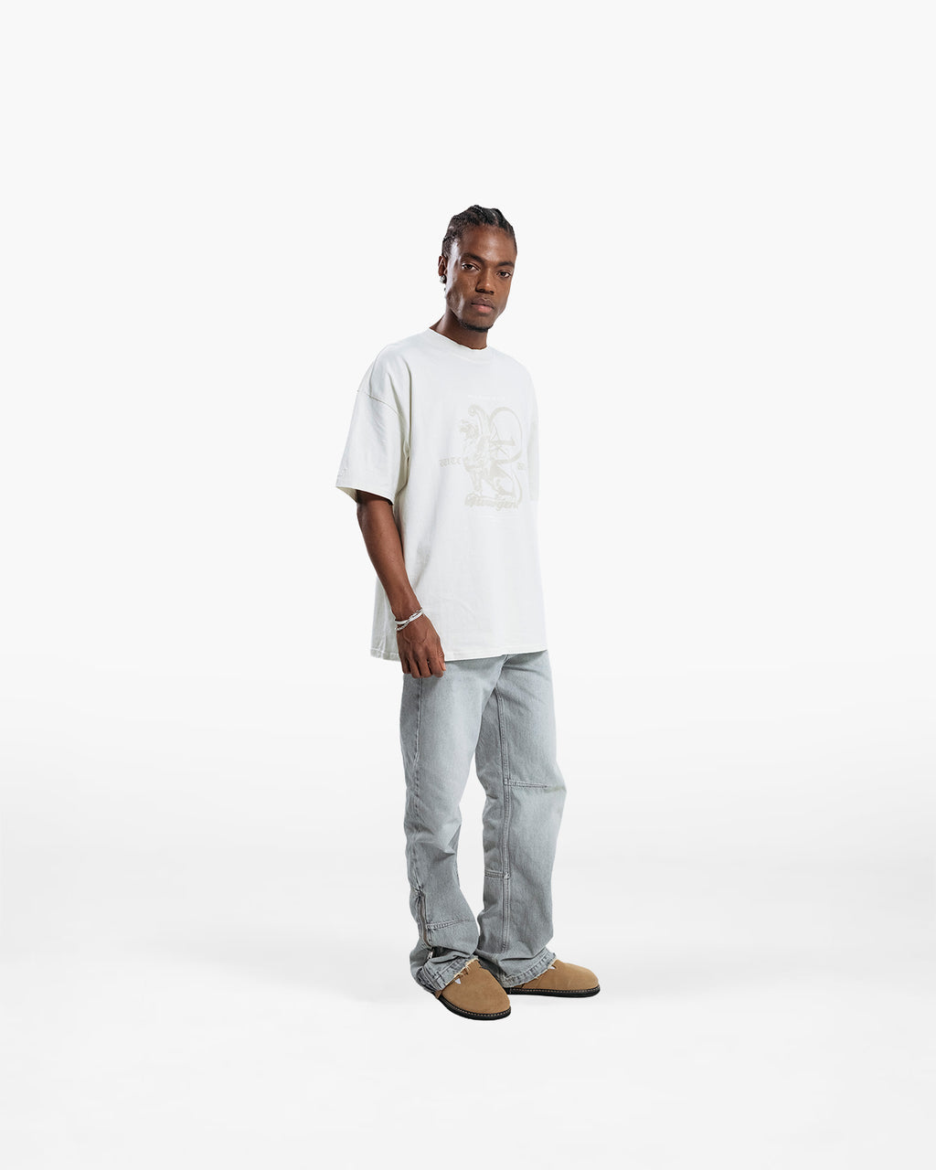 RESURGENCE GRIFFIN T-SHIRT LIGHT GRAY
