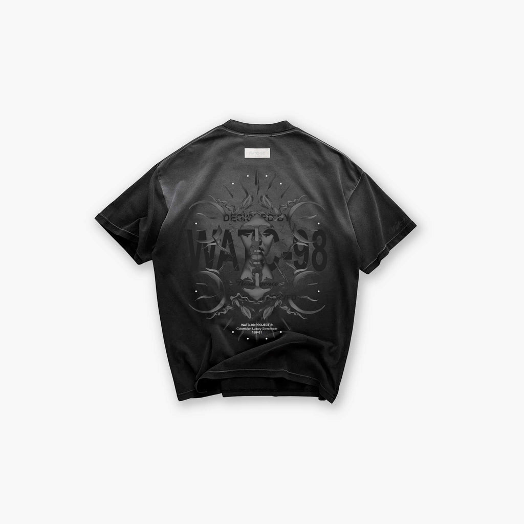 RESURGENCE APOLLO T-SHIRT STAINED BLACK
