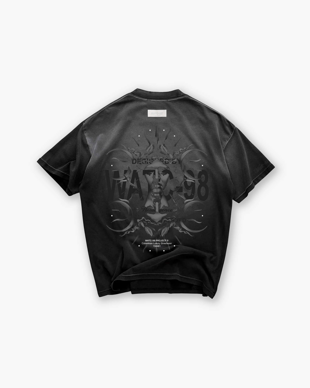 RESURGENCE APOLLO T-SHIRT STAINED BLACK