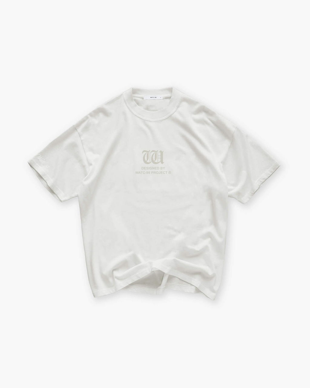 RESURGENCE BASIC W GOTHIC T-SHIRT STAINED BLACK