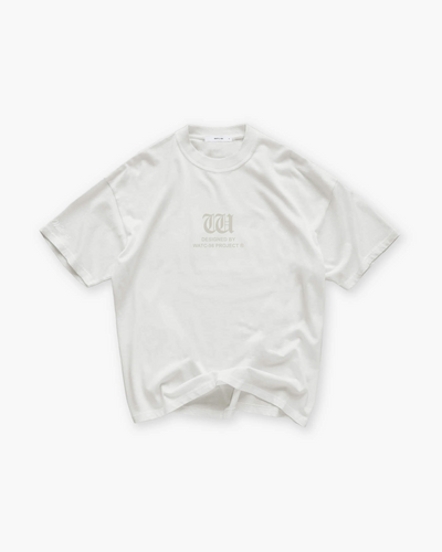 RESURGENCE BASIC W GOTHIC T-SHIRT LIGHT GRAY