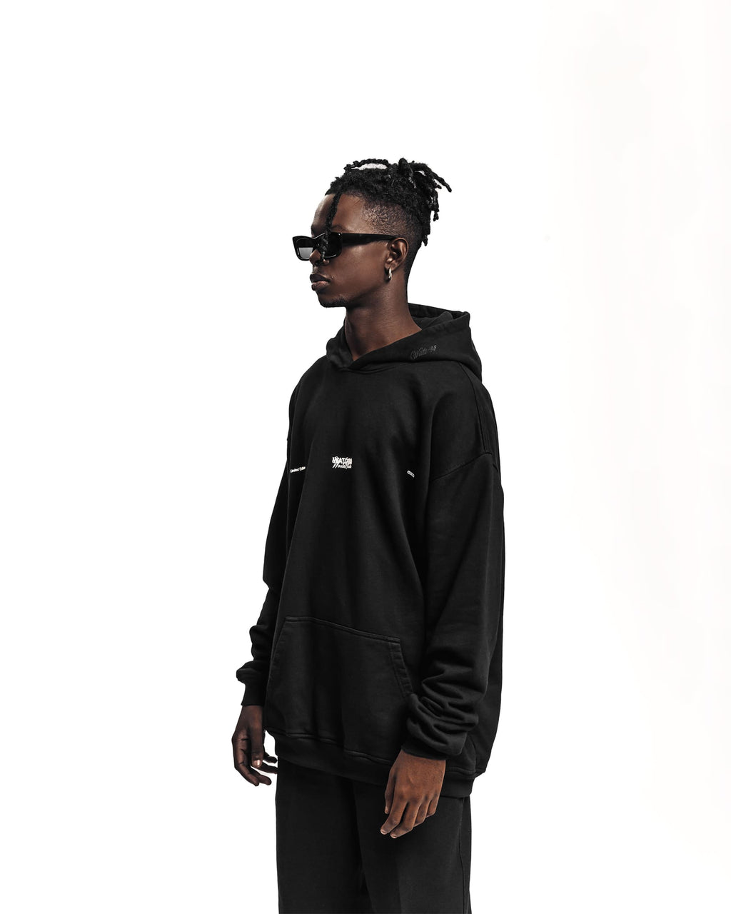 WORLDWIDE LOGO HOODIE BLACK