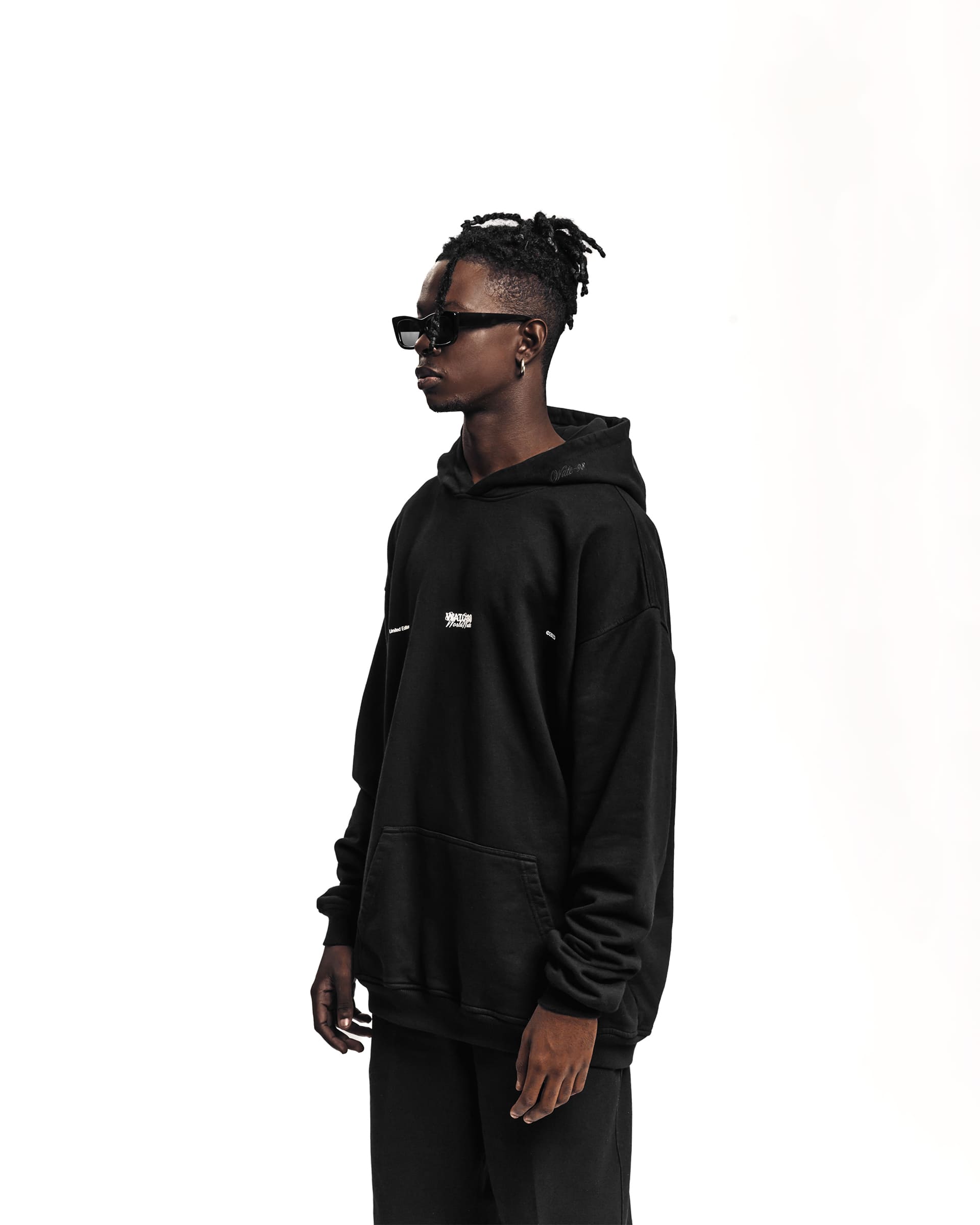 WORLDWIDE LOGO HOODIE BLACK