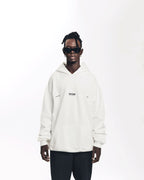 WORLDWIDE LOGO HOODIE CREAM