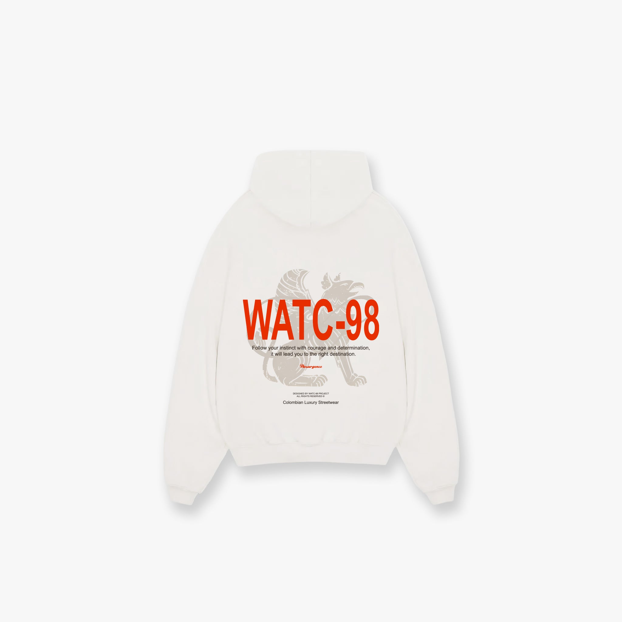 RESURGENCE GRIFFIN HOODIE CREAM