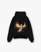 Hoodie RESURGENCE PHOENIX negro - vista trasera | WATC-98