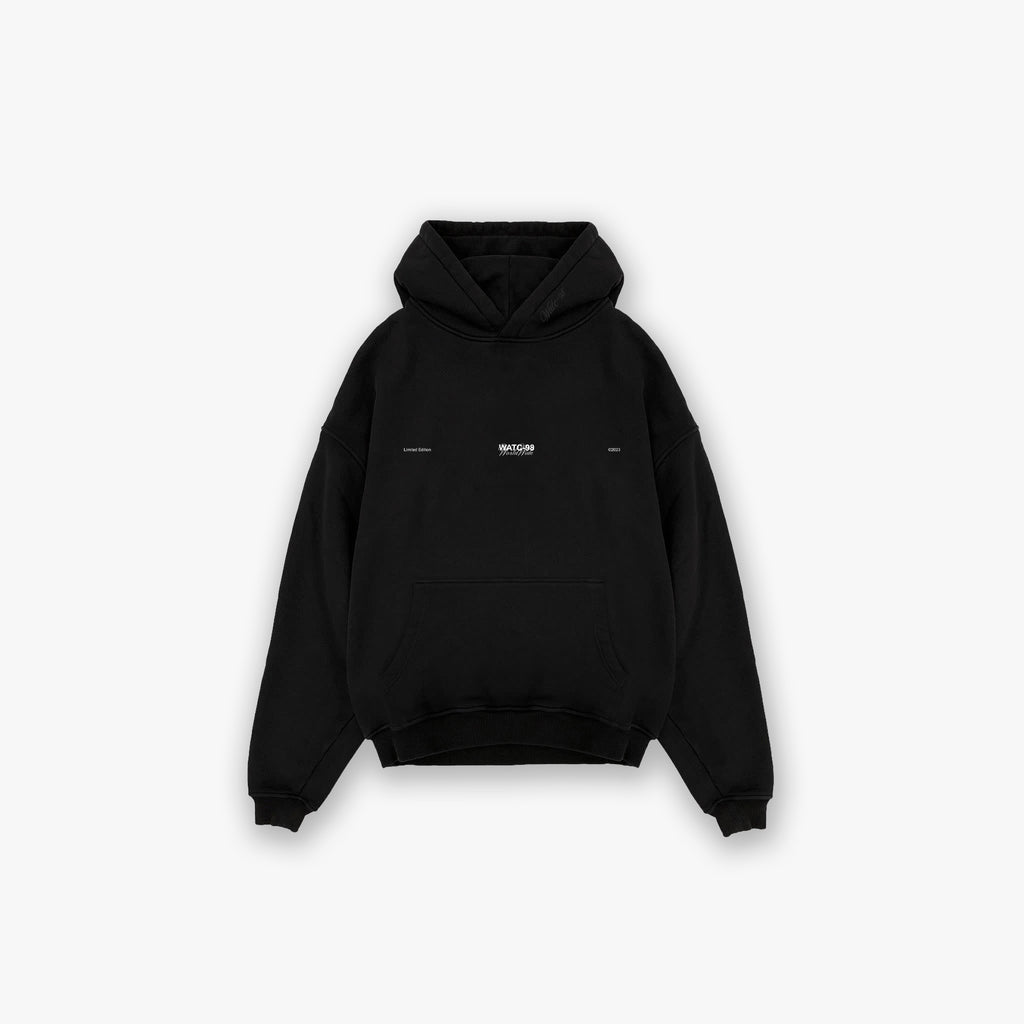 WORLDWIDE LOGO HOODIE BLACK