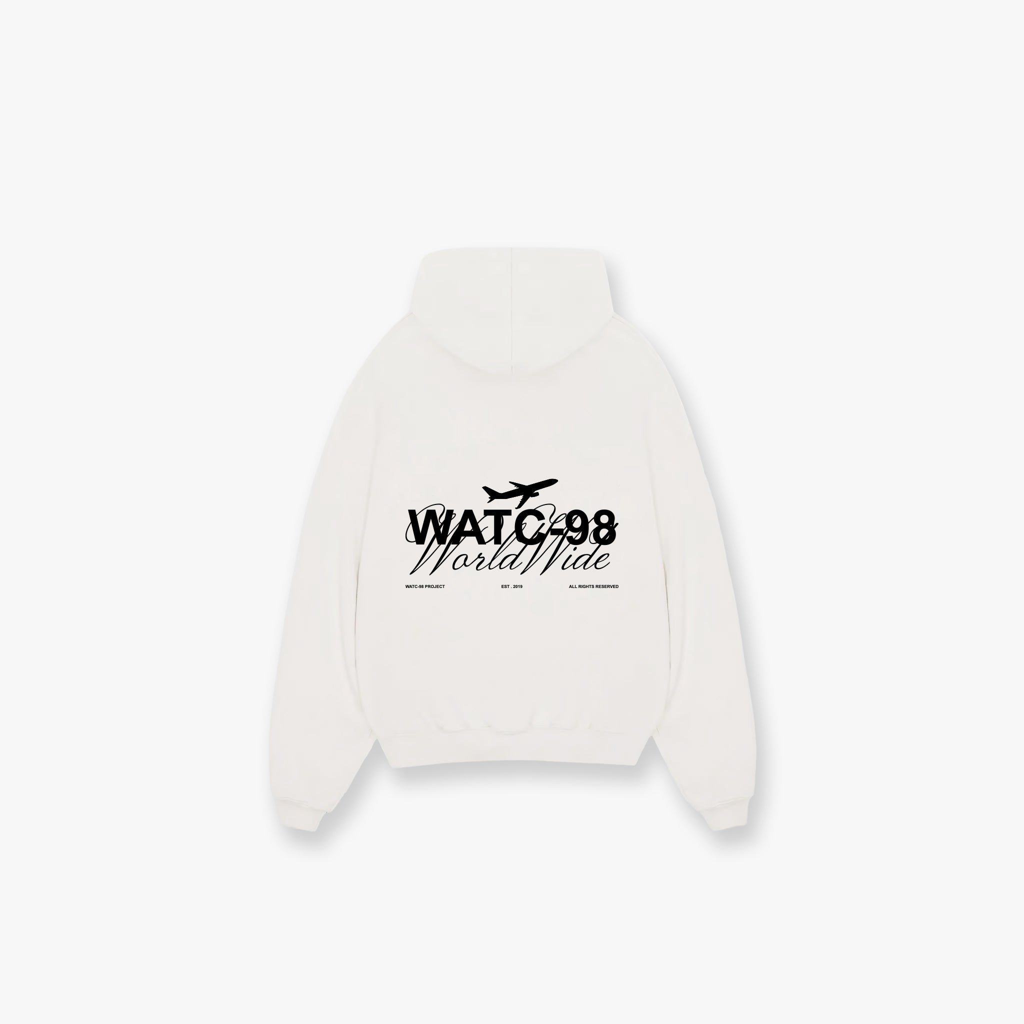 WORLDWIDE LOGO HOODIE CREAM