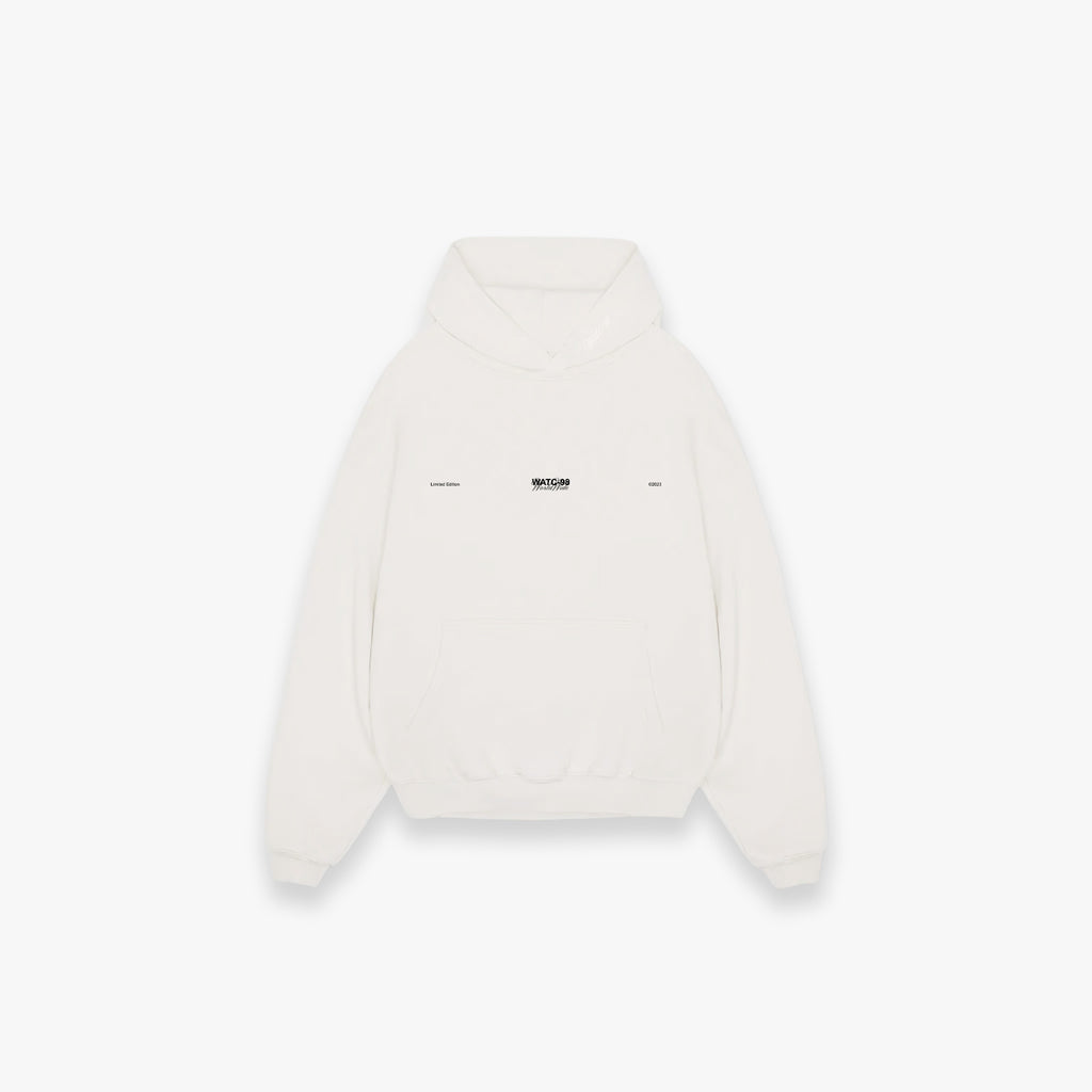 WORLDWIDE LOGO HOODIE CREAM