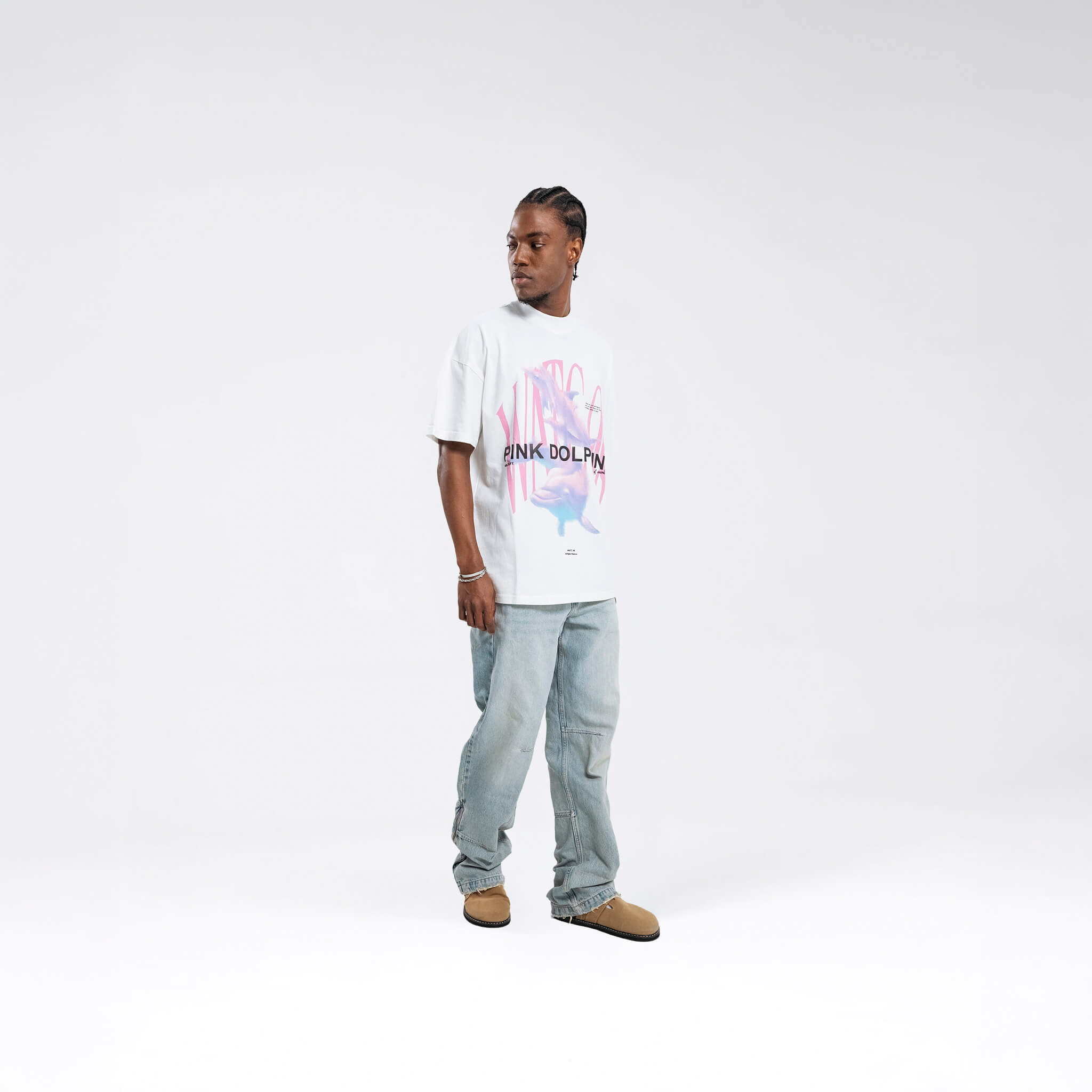 PINK DOLPHIN SPECIAL EDITION T-SHIRT CREAM
