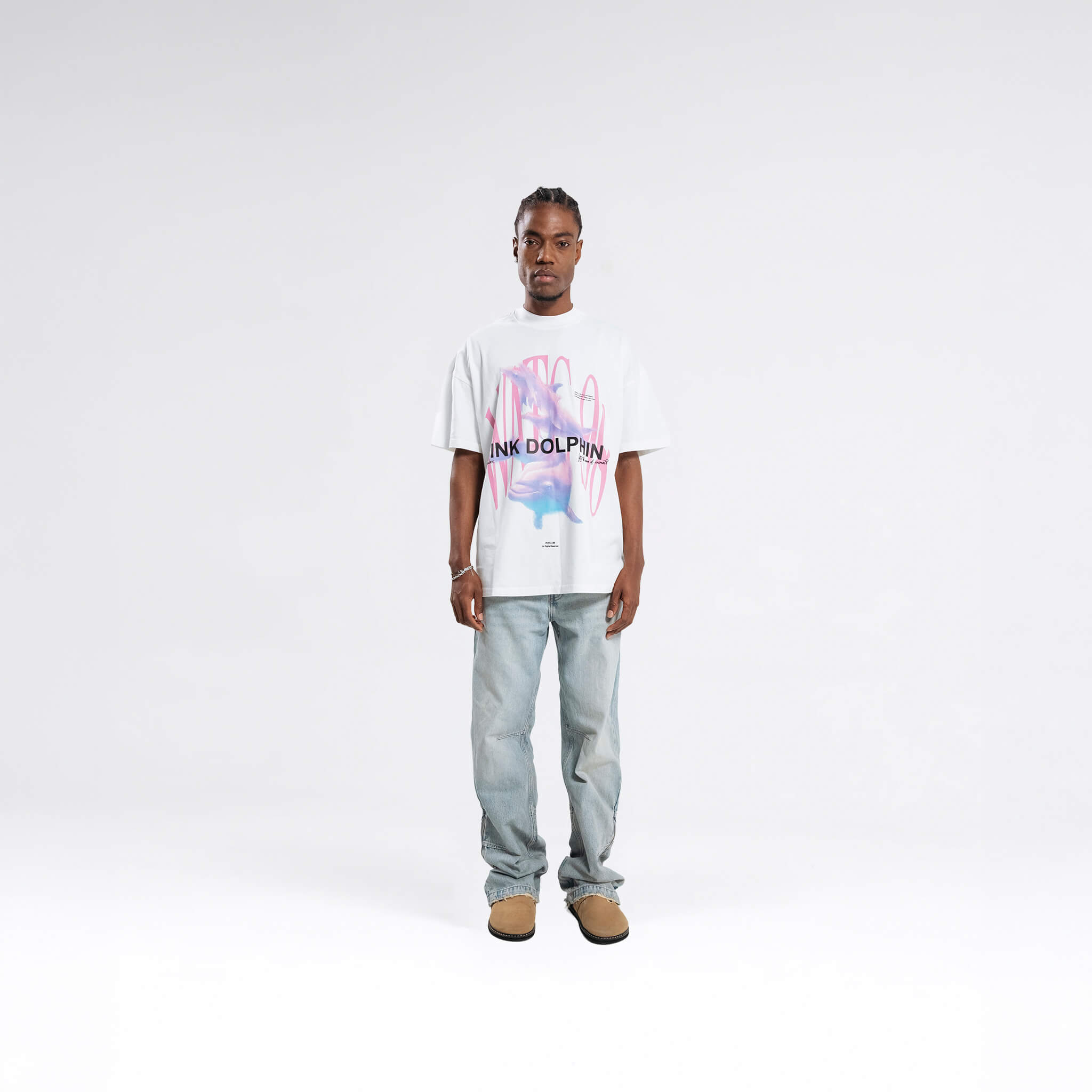 PINK DOLPHIN SPECIAL EDITION T-SHIRT CREAM