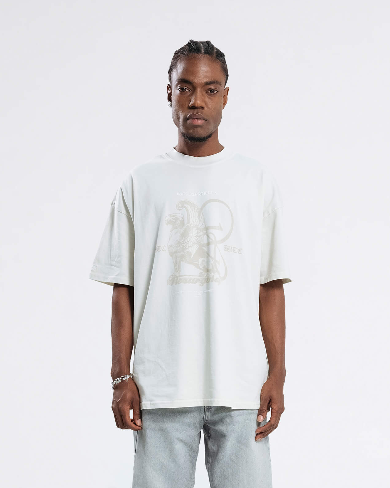 RESURGENCE GRIFFIN T-SHIRT LIGHT GRAY
