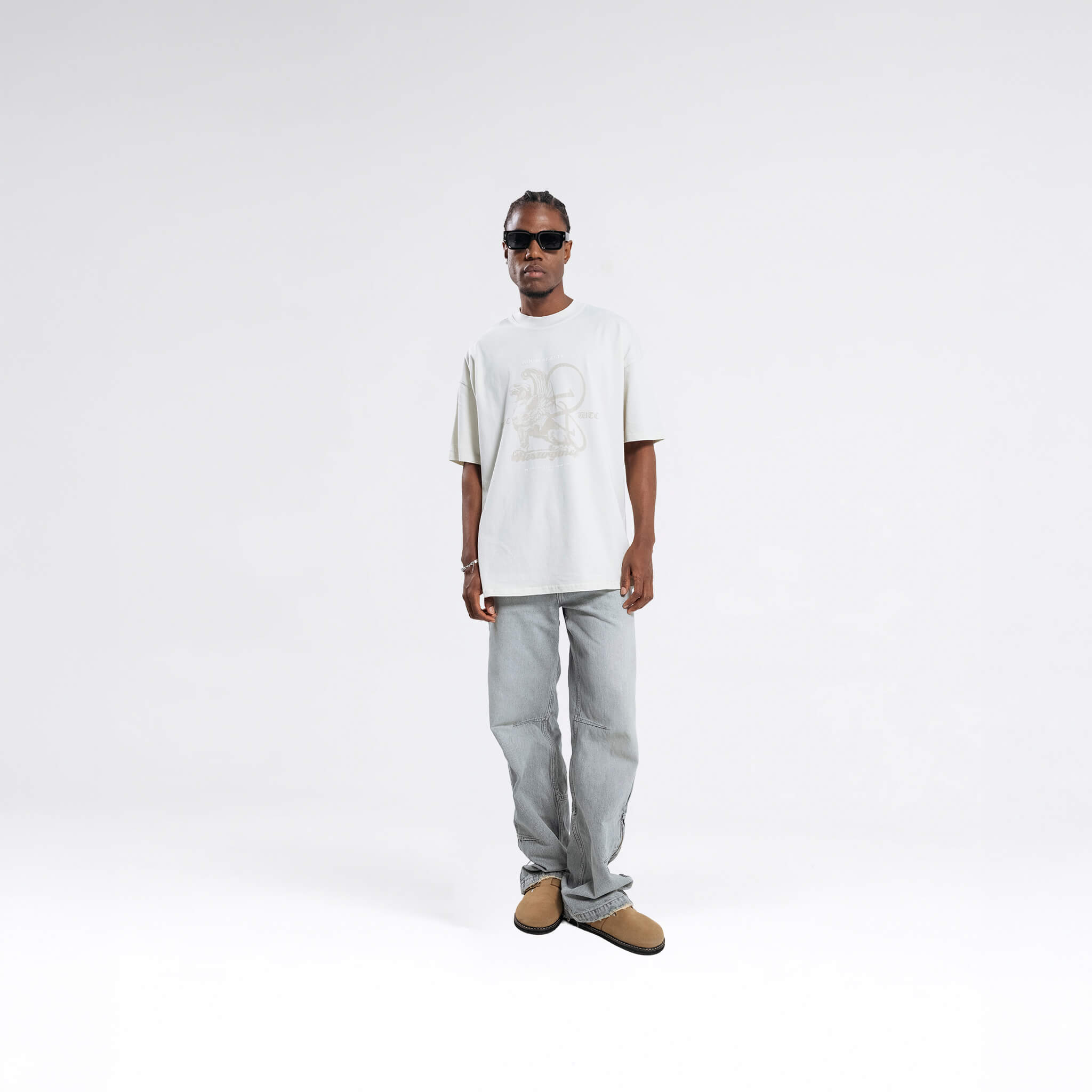 RESURGENCE GRIFFIN T-SHIRT LIGHT GRAY