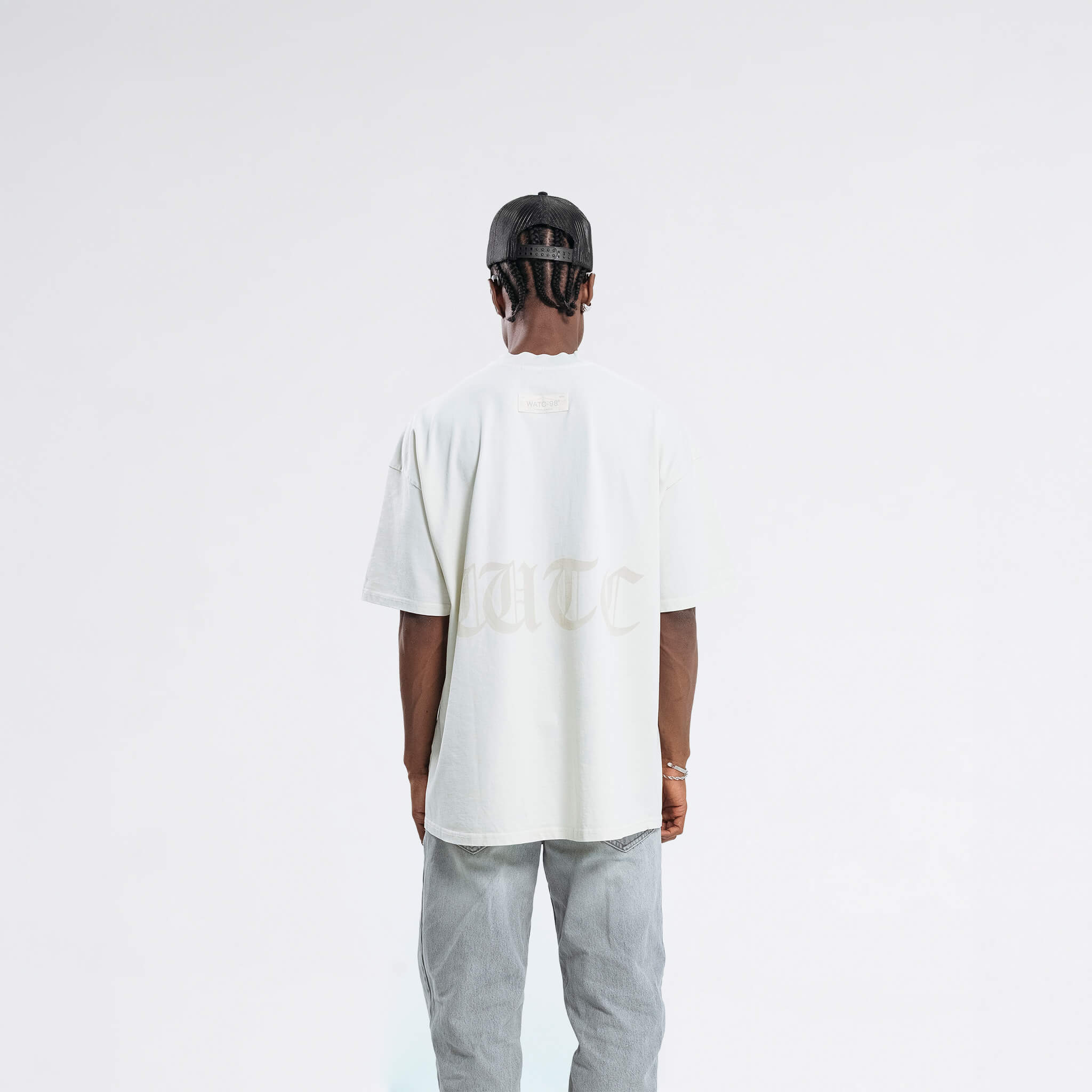 RESURGENCE BASIC W GOTHIC T-SHIRT LIGHT GRAY
