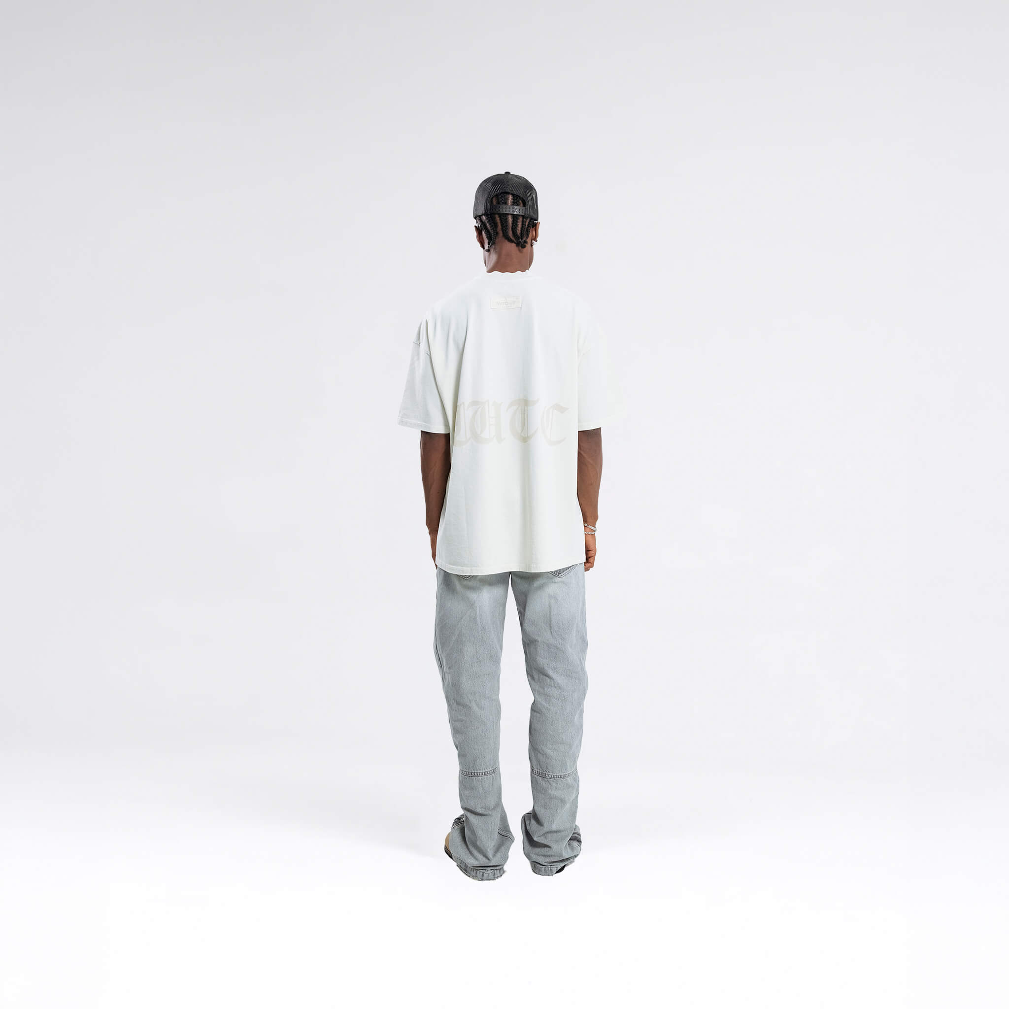 RESURGENCE BASIC W GOTHIC T-SHIRT LIGHT GRAY