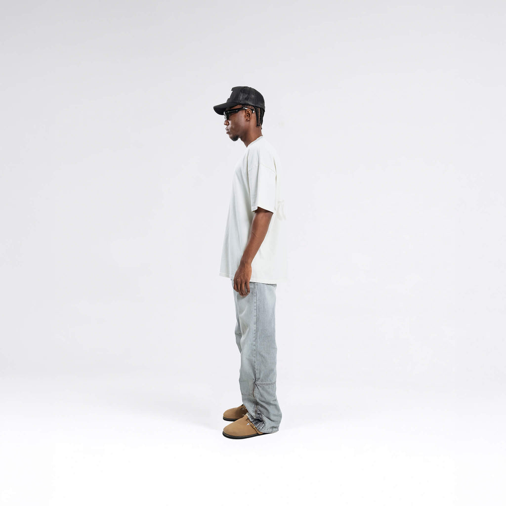 RESURGENCE BASIC W GOTHIC T-SHIRT LIGHT GRAY