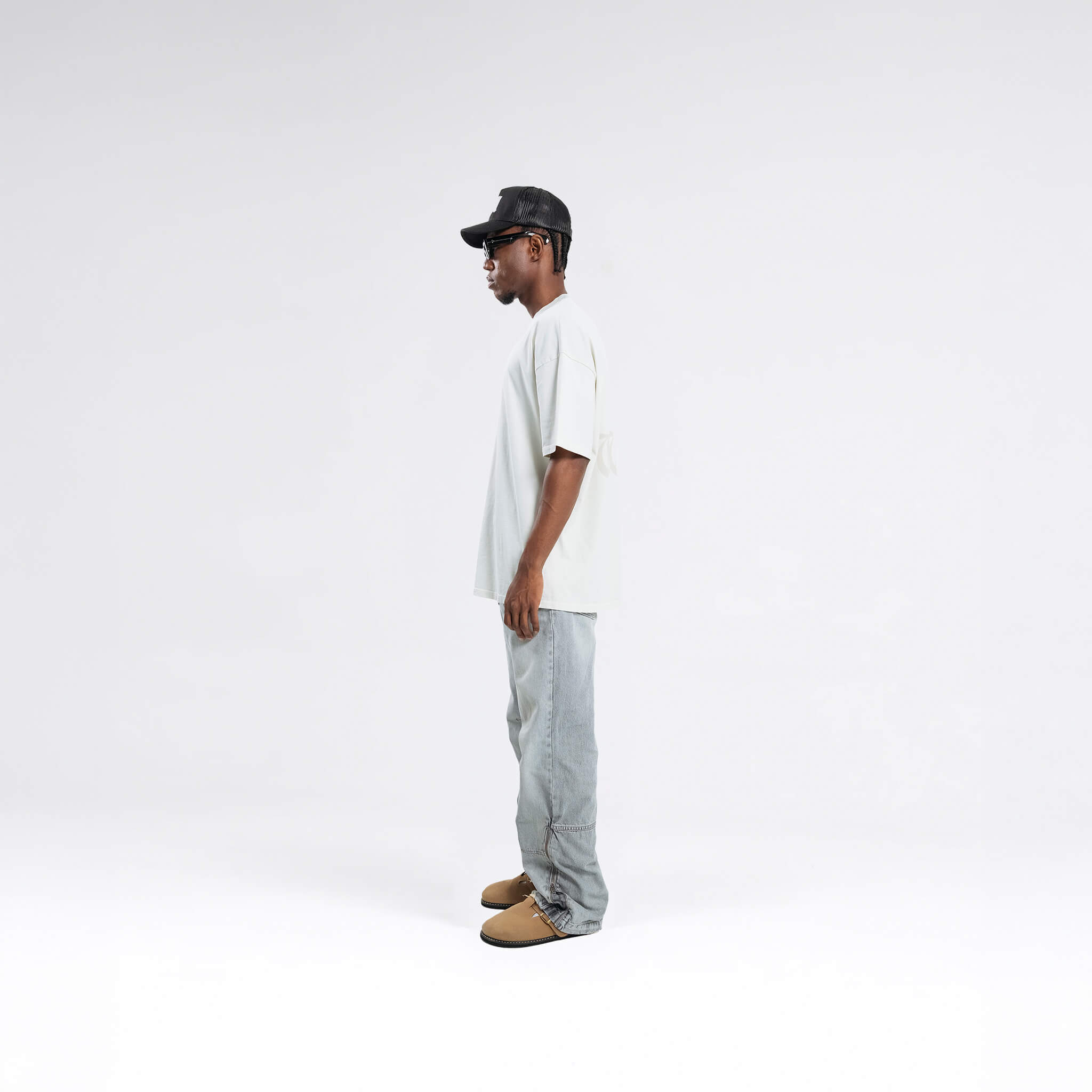 RESURGENCE BASIC W GOTHIC T-SHIRT LIGHT GRAY