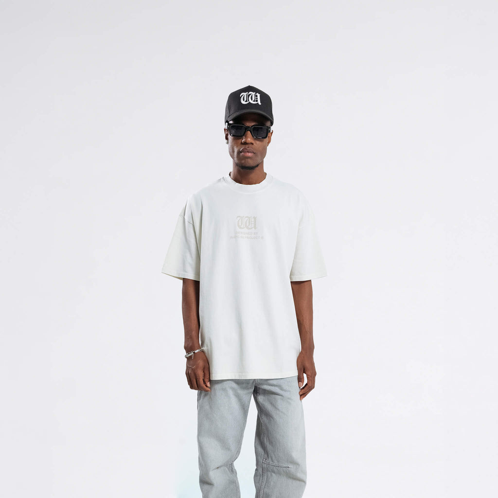 RESURGENCE BASIC W GOTHIC T-SHIRT LIGHT GRAY