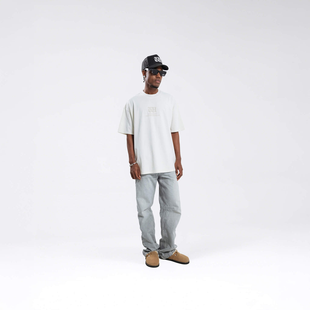 RESURGENCE BASIC W GOTHIC T-SHIRT LIGHT GRAY