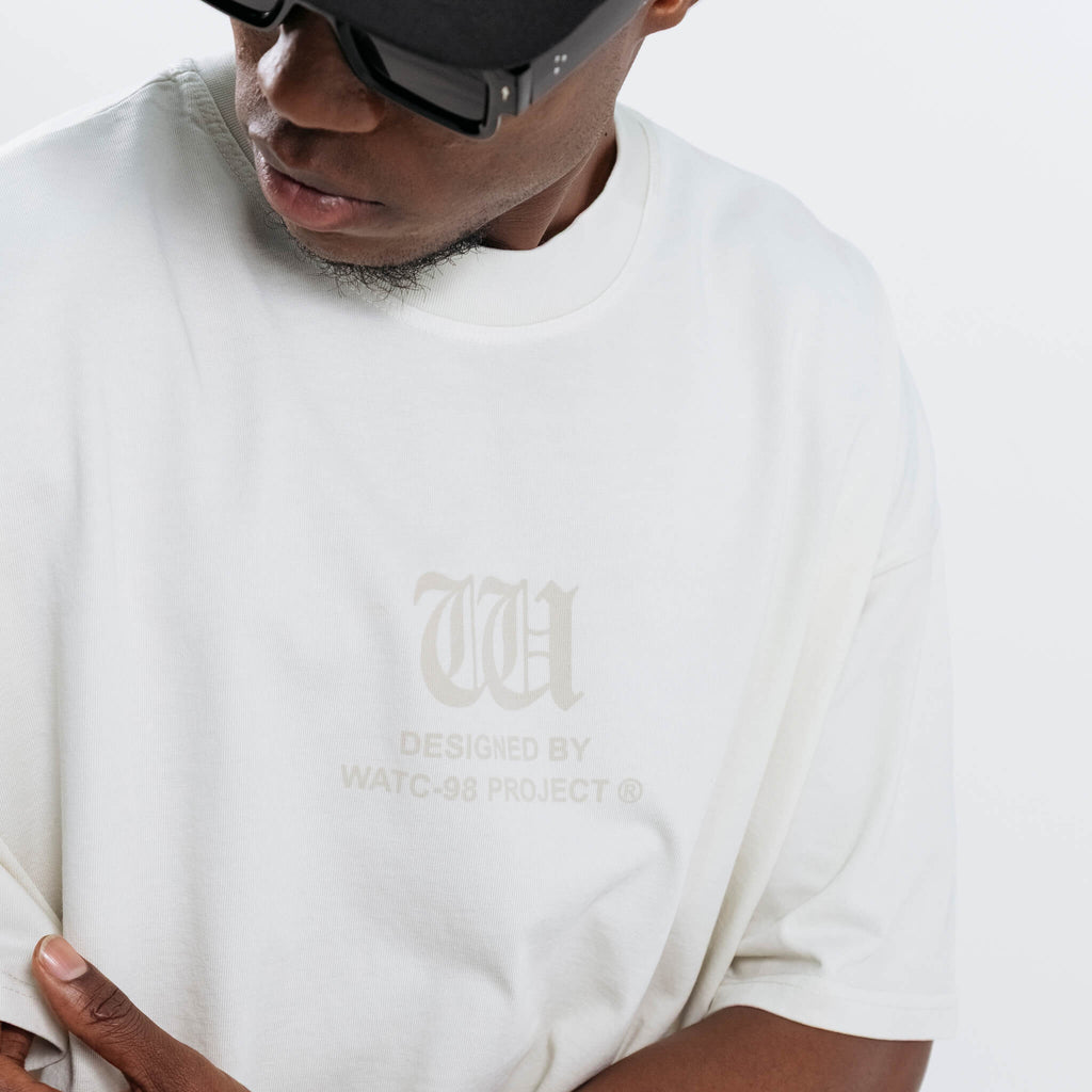 RESURGENCE BASIC W GOTHIC T-SHIRT LIGHT GRAY