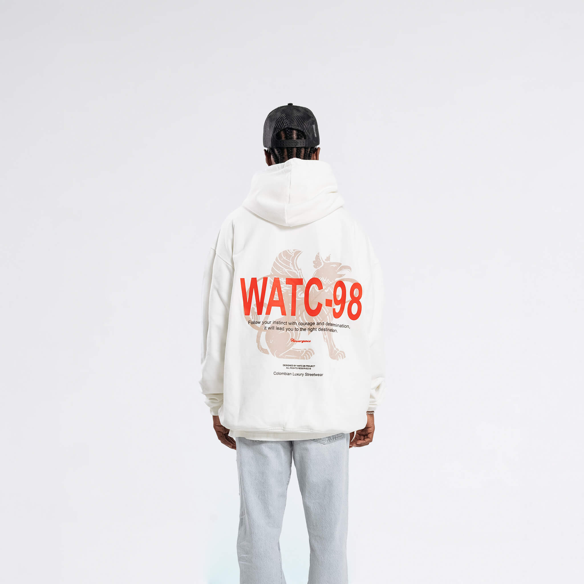 RESURGENCE GRIFFIN HOODIE CREAM