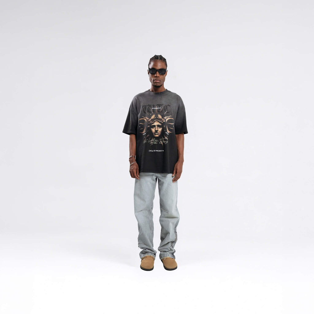 RESURGENCE APOLLO T-SHIRT STAINED BLACK