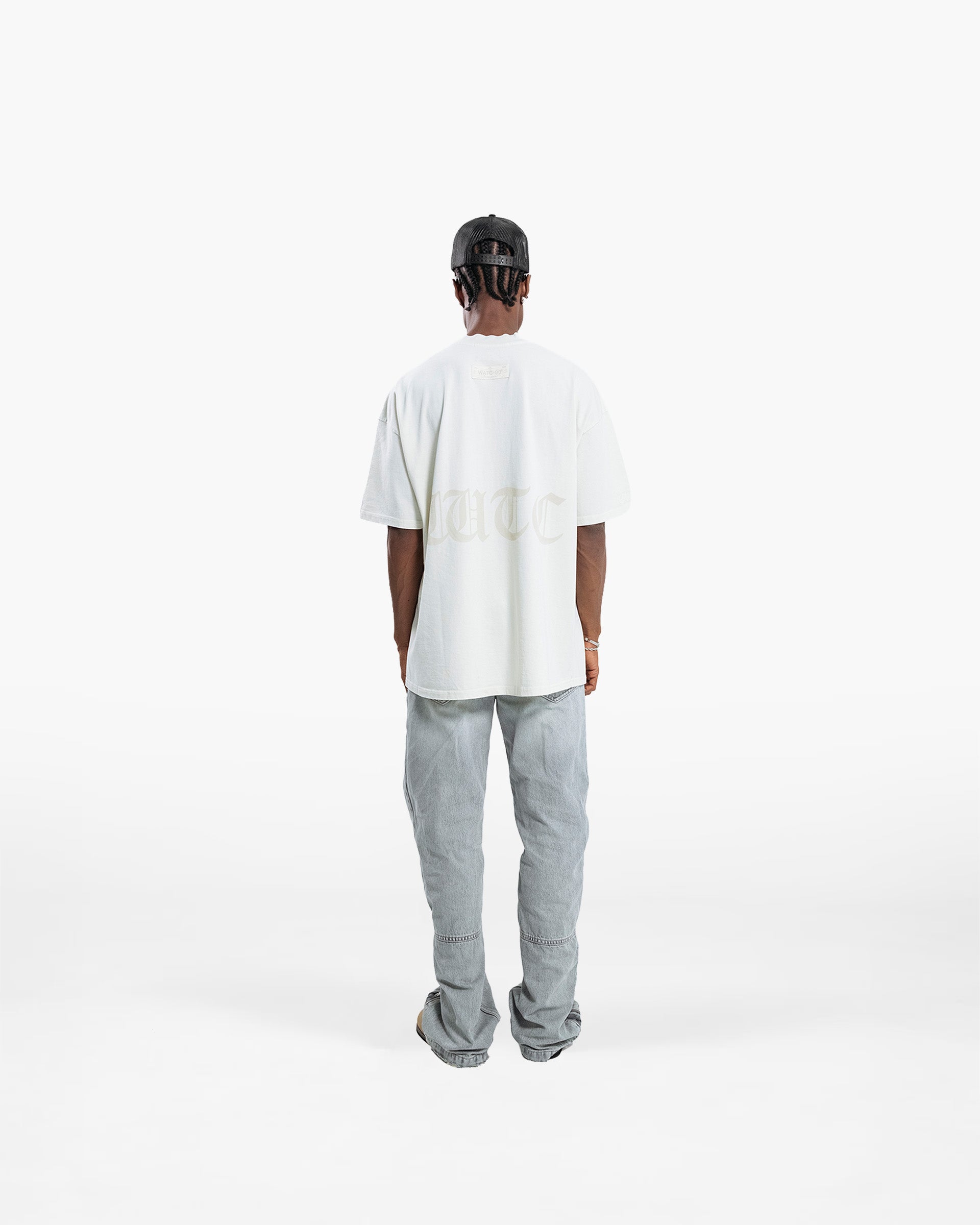 RESURGENCE BASIC W GOTHIC T-SHIRT LIGHT GRAY