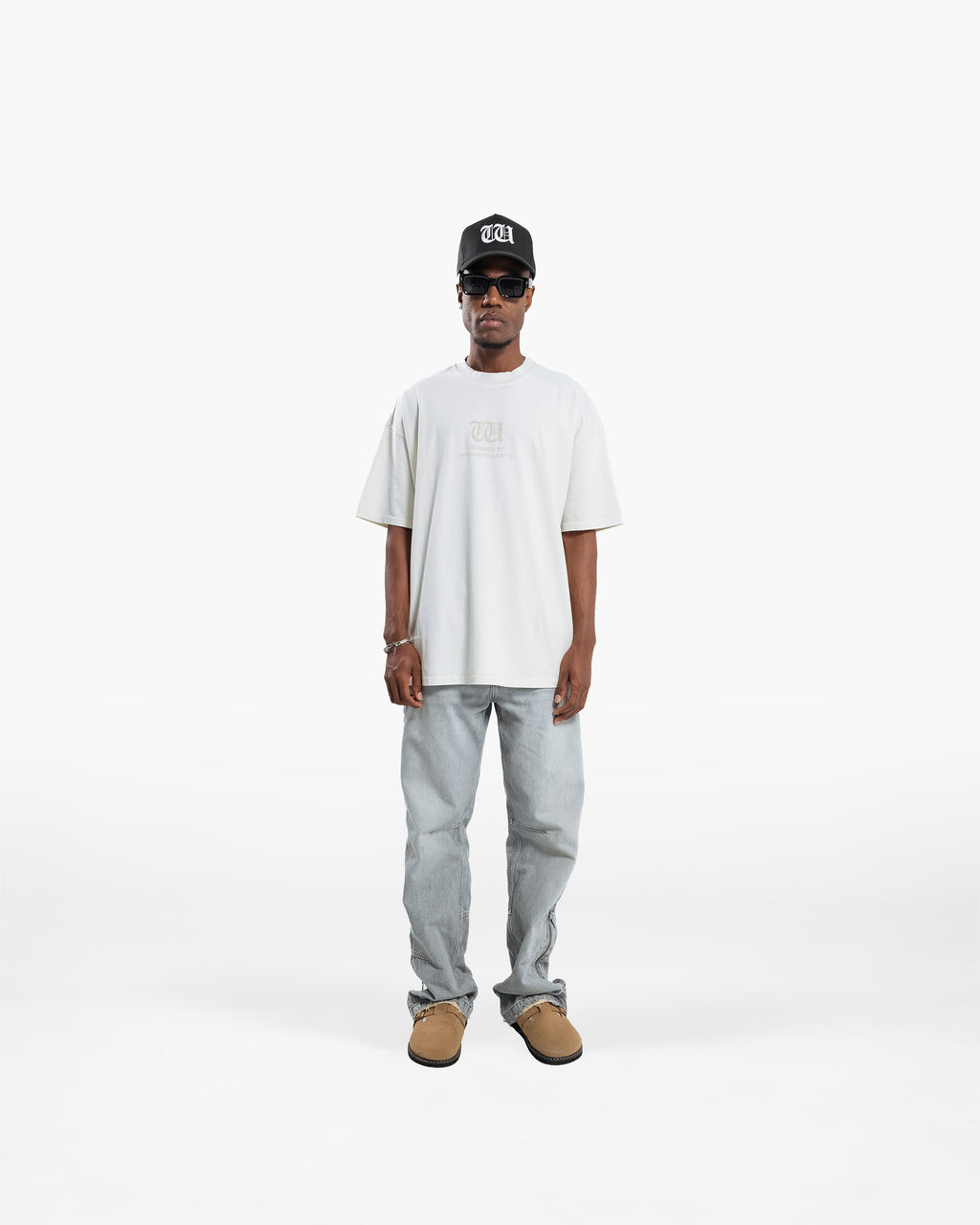 RESURGENCE BASIC W GOTHIC T-SHIRT LIGHT GRAY