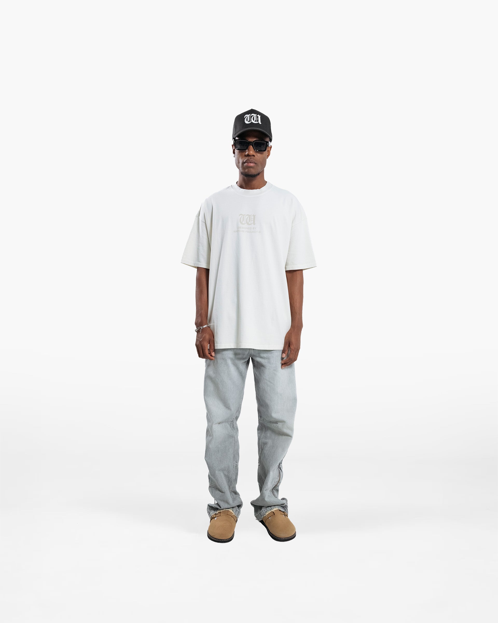 RESURGENCE BASIC W GOTHIC T-SHIRT LIGHT GRAY