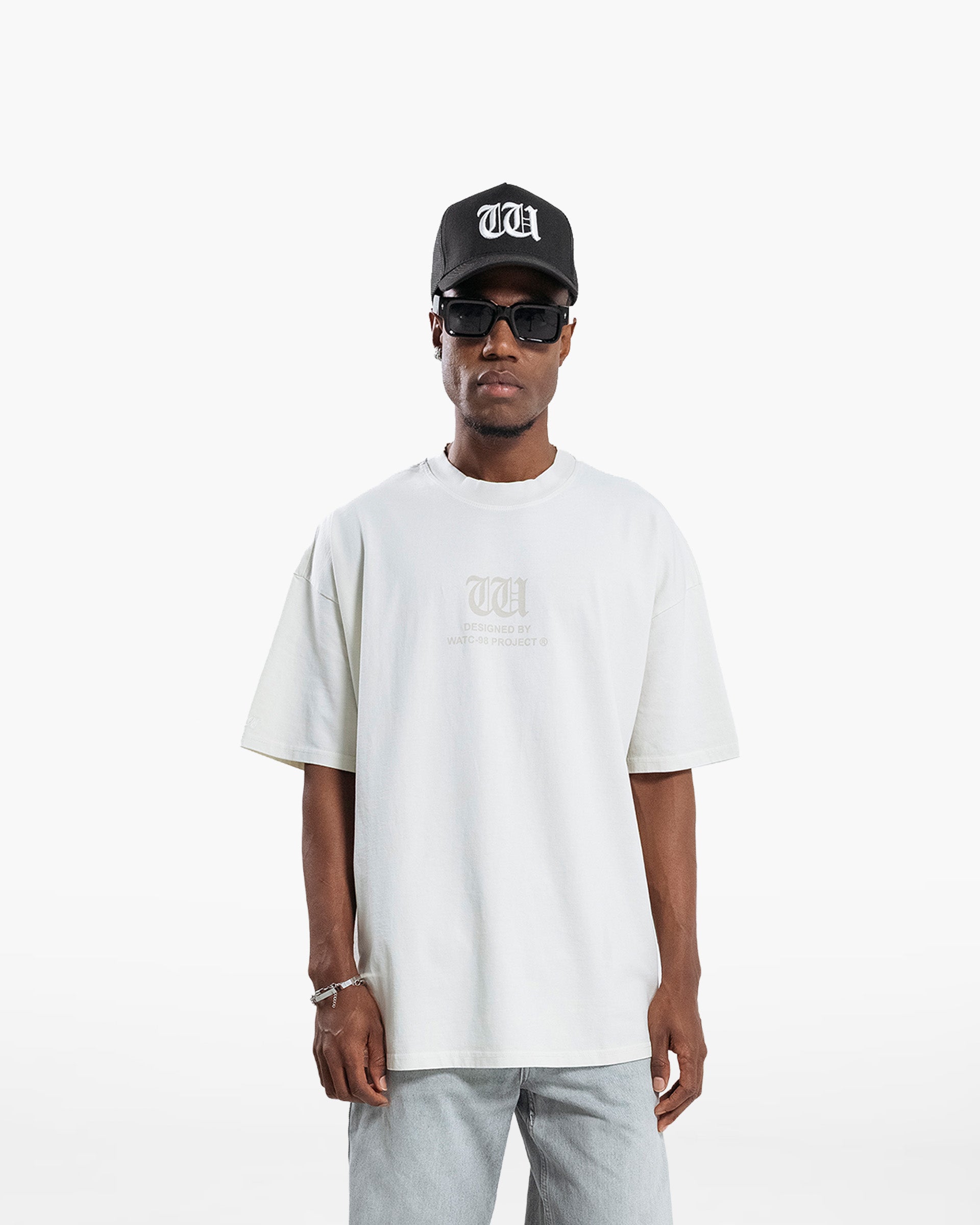RESURGENCE BASIC W GOTHIC T-SHIRT LIGHT GRAY