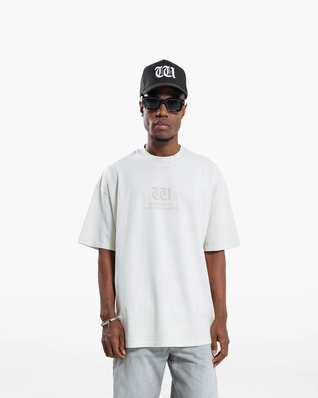 RESURGENCE BASIC W GOTHIC T-SHIRT LIGHT GRAY