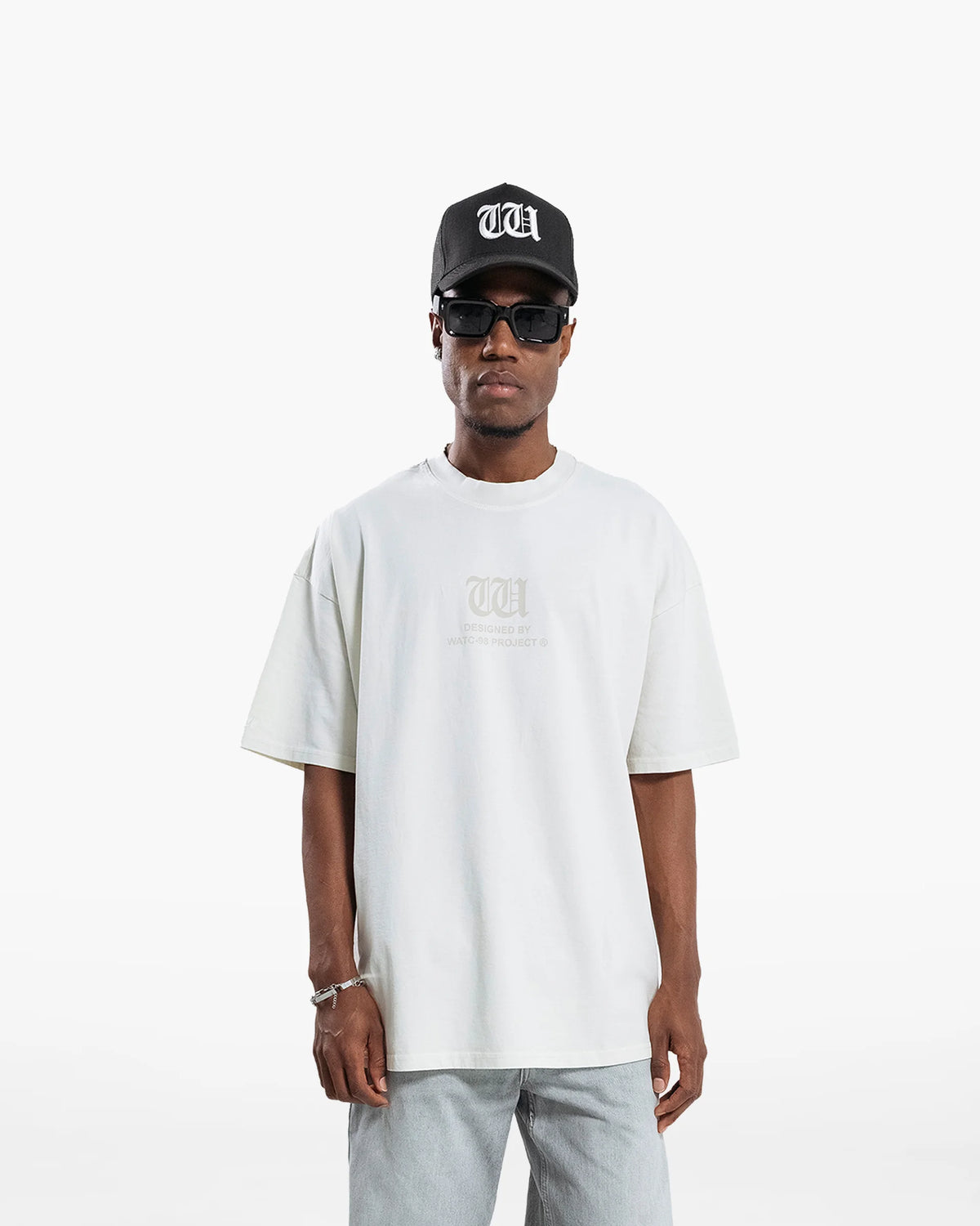 RESURGENCE BASIC W GOTHIC T-SHIRT LIGHT GRAY