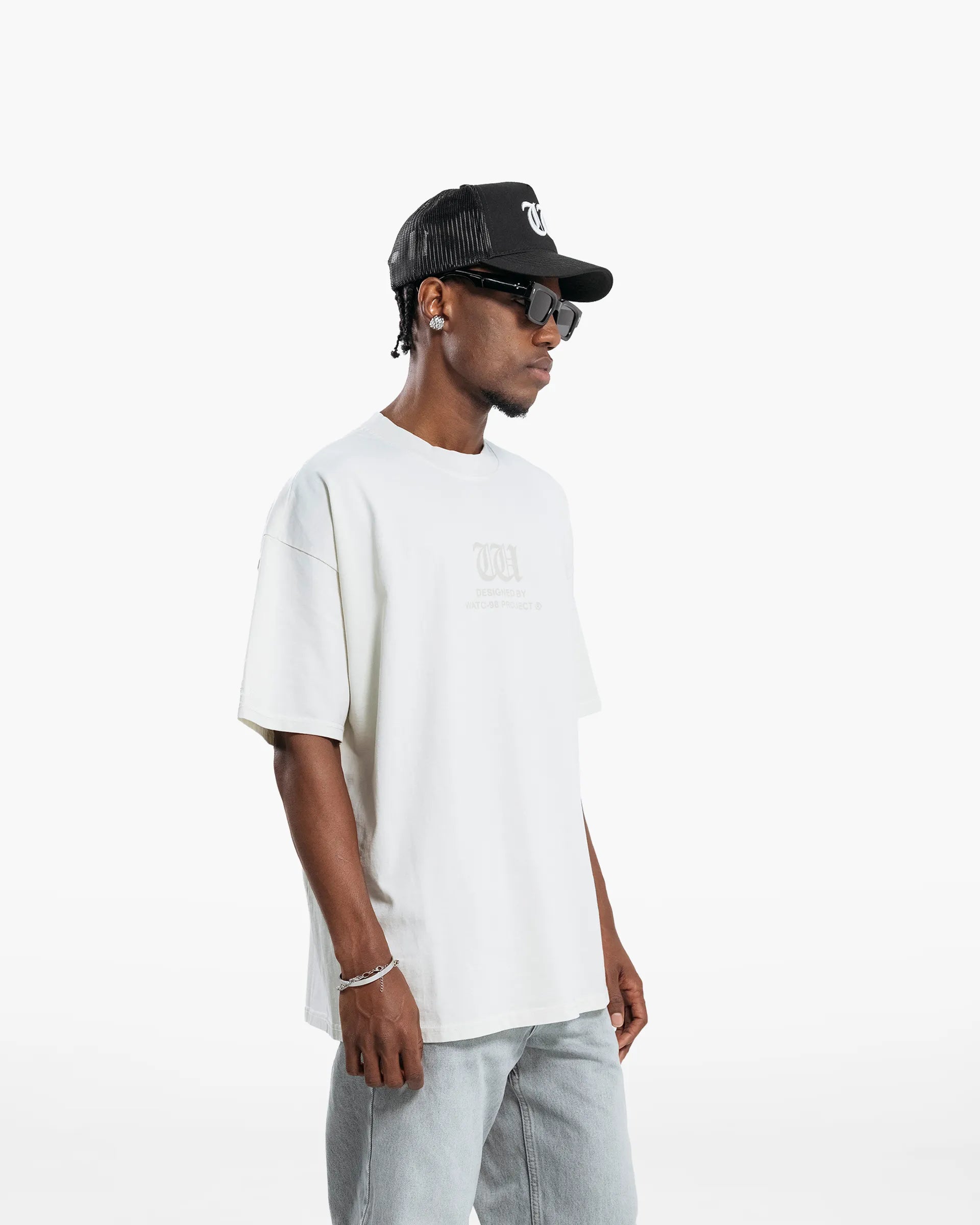 RESURGENCE BASIC W GOTHIC T-SHIRT LIGHT GRAY
