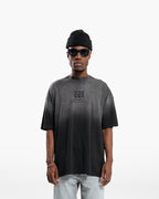 RESURGENCE BASIC W GOTHIC T-SHIRT STAINED BLACK