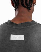 RESURGENCE BASIC W GOTHIC T-SHIRT STAINED BLACK