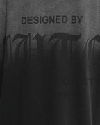 RESURGENCE BASIC W GOTHIC T-SHIRT STAINED BLACK