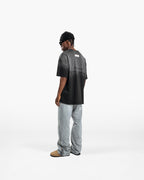 RESURGENCE BASIC W GOTHIC T-SHIRT STAINED BLACK