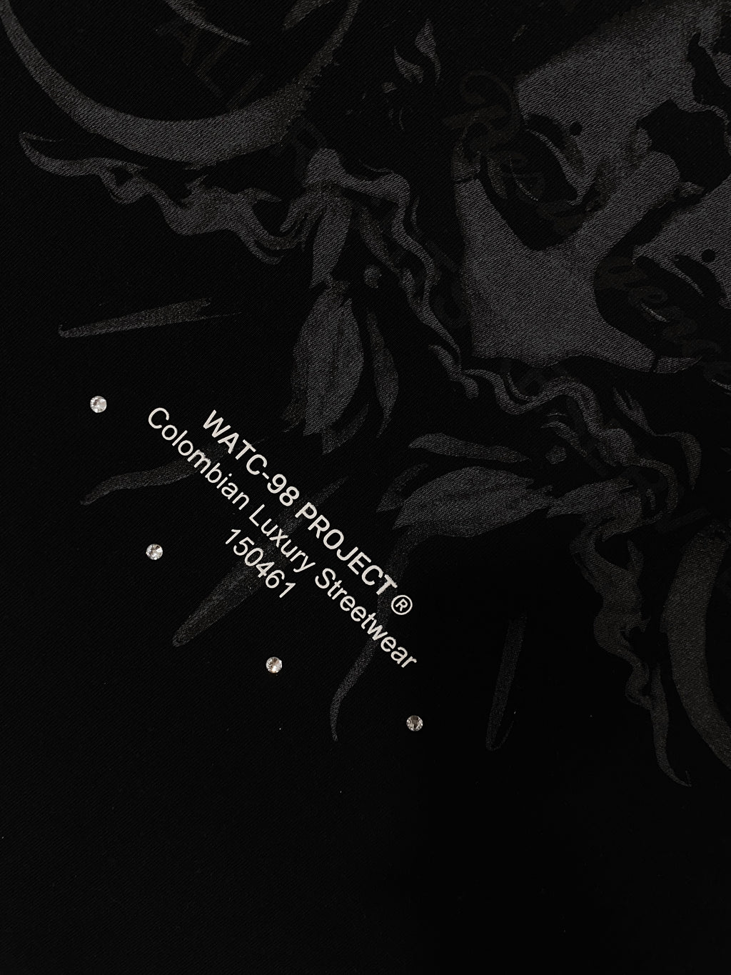 RESURGENCE APOLLO T-SHIRT STAINED BLACK