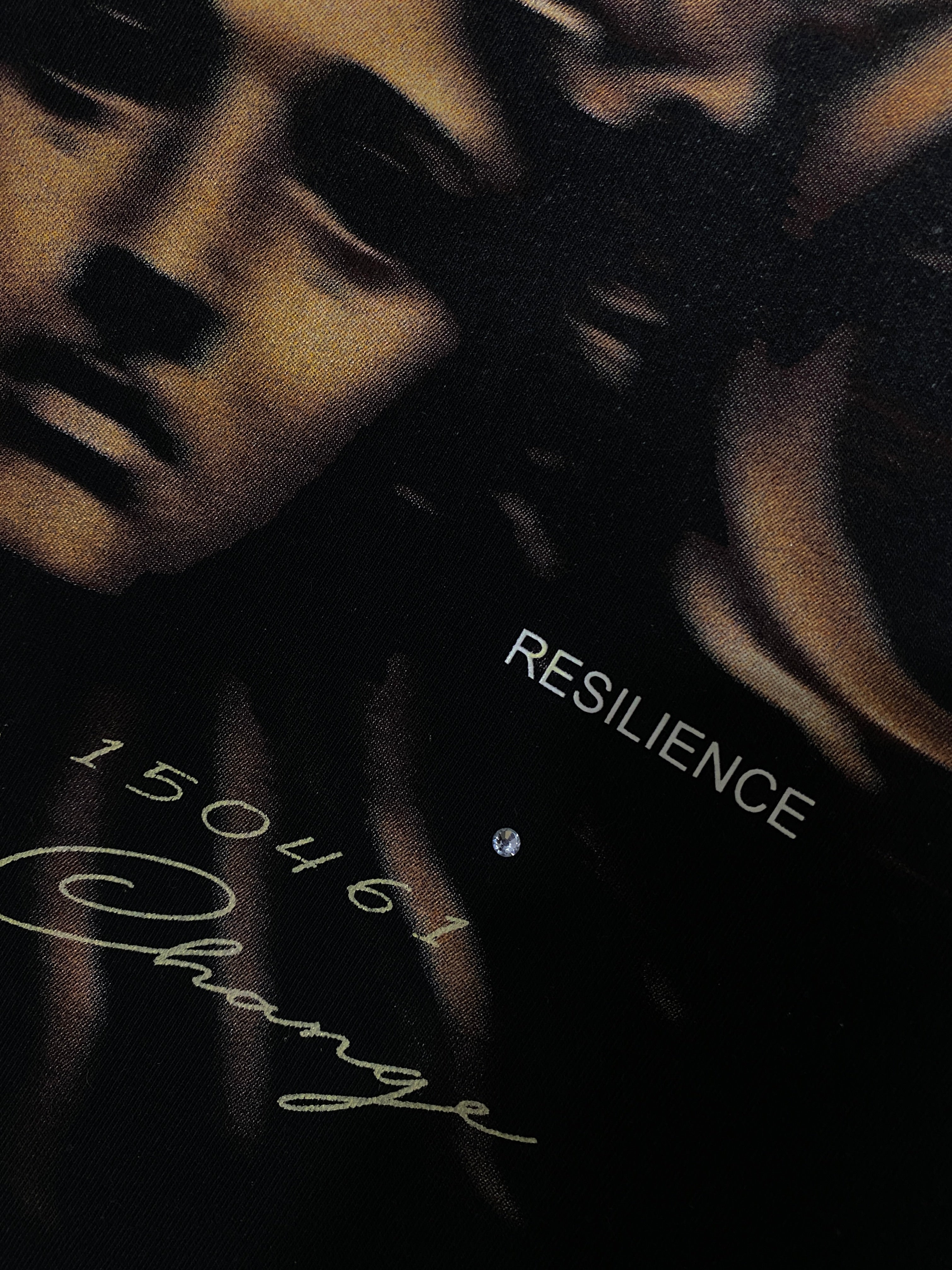 RESURGENCE APOLLO T-SHIRT STAINED BLACK